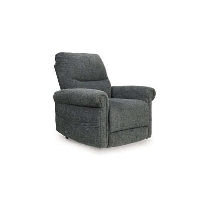 Auro Power Lift Recliner Chair, Heat, Massage, 39 Inch, Gray Polyester
