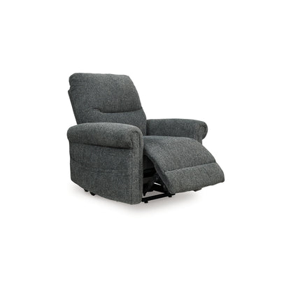 Auro Power Lift Recliner Chair, Heat, Massage, 39 Inch, Gray Polyester