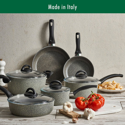 BALLARINI Parma by HENCKELS Forged Aluminum Nonstick Fry Pan, Made in Italy - Granite