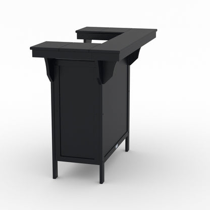 LuXeo Bailey-Cabo Serving Bar Counter, 3-Piece Set