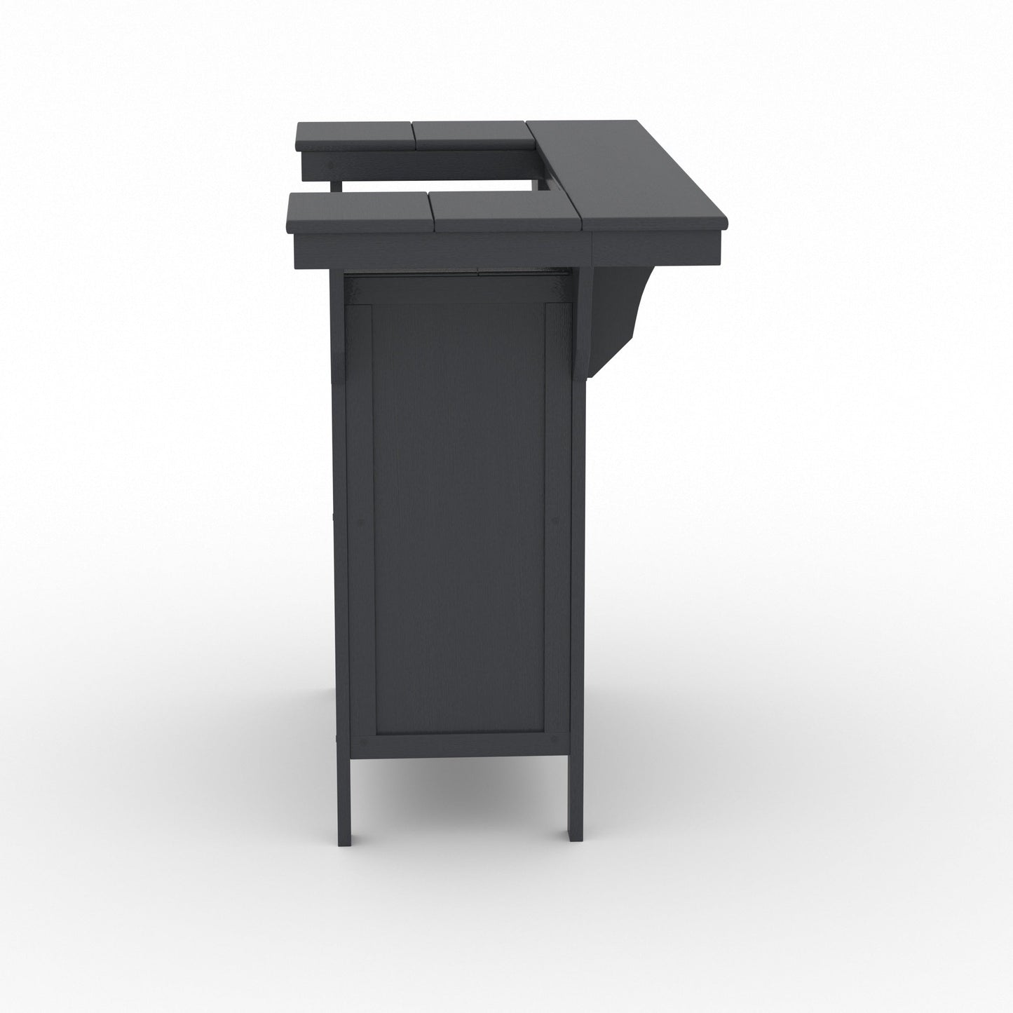 LuXeo Bailey-Cabo Serving Bar Counter, 3-Piece Set