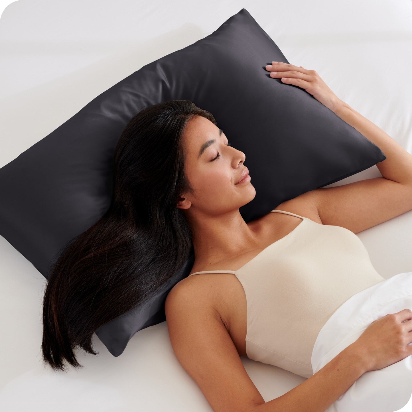 Bare Home Poly Satin Pillowcase Set for Hair and Skin (Set of 2)