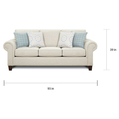 Bates Nickel Light Grey Queen Traditional Sleeper Sofa