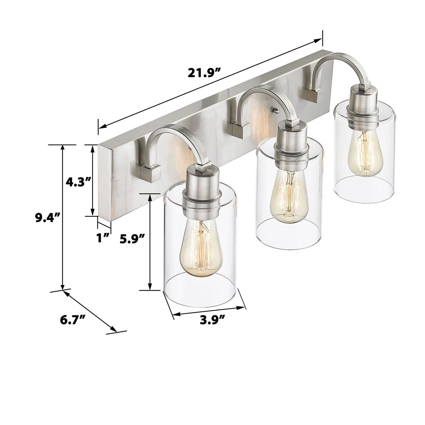 Bathroom Vanity Light Fixtures - Farmhouse Wall Light for Bathroom