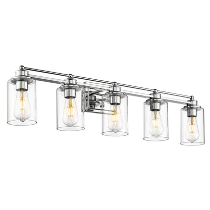 Bathroom Vanity Light,Wall Sconce Lamp Over Mirror with Clear Glass Shade