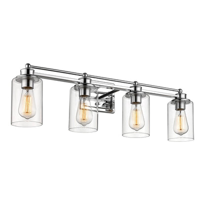 Bathroom Vanity Light,Wall Sconce Lamp Over Mirror with Clear Glass Shade