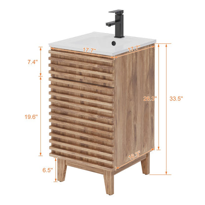 Bathroom Vanity Set W/Drop in Sink Faucet Cabinet Combo