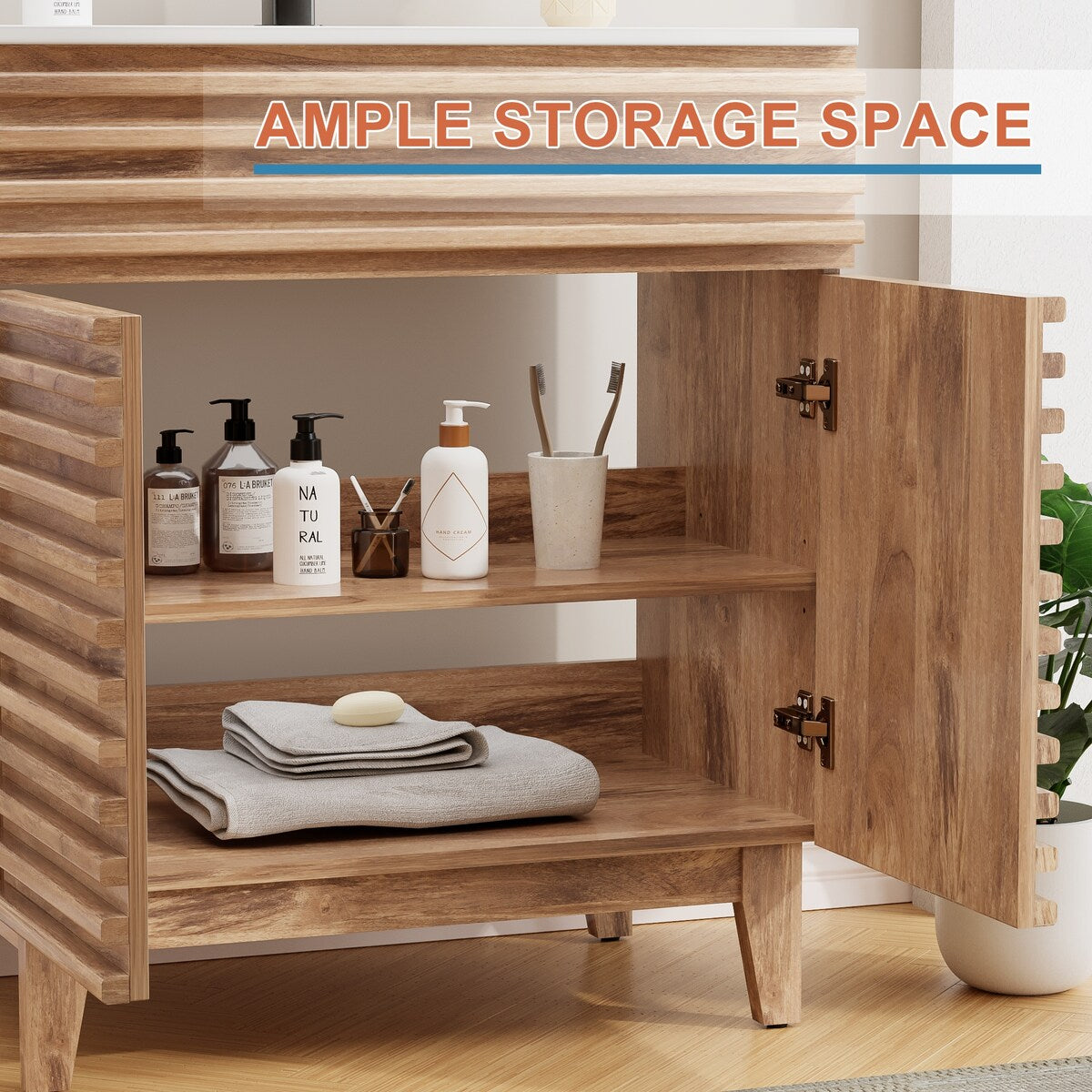 Bathroom Vanity Set W/Drop in Sink Faucet Cabinet Combo