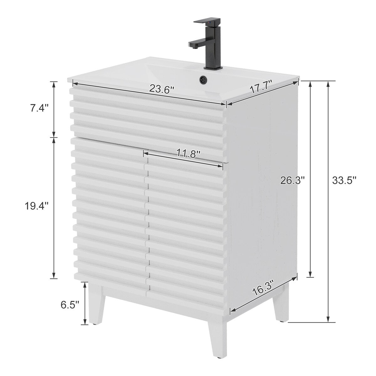 Bathroom Vanity Set W/Drop in Sink Faucet Cabinet Combo