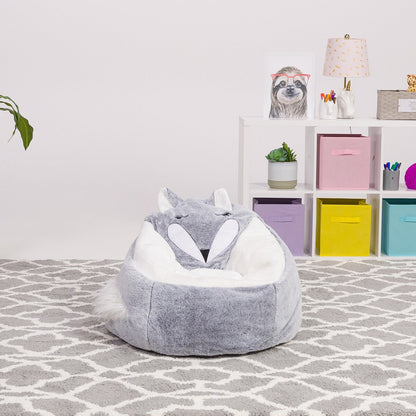 Bean Bag, Soft and Cozy Animal Bean Bag Chair - Child Proof Closure