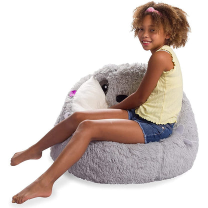 Bean Bag, Soft and Cozy Animal Bean Bag Chair - Child Proof Closure