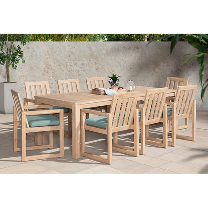 Benson 9 Piece Sunbrella Outdoor Patio Dining Set