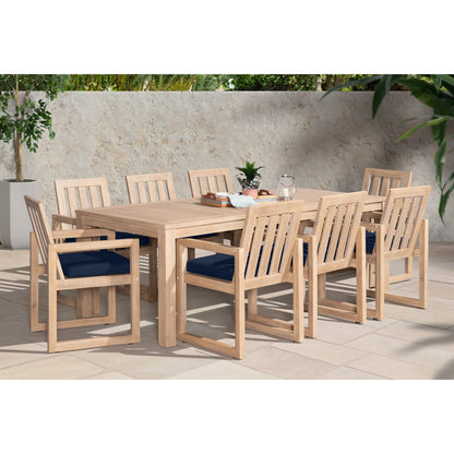 Benson 9 Piece Sunbrella Outdoor Patio Dining Set
