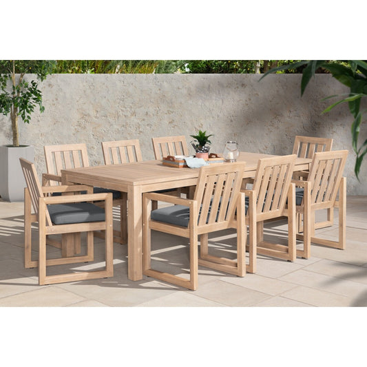 Benson 9 Piece Sunbrella Outdoor Patio Dining Set
