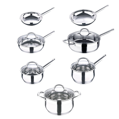 Bergner 12-Piece Stainless Steel Dishwasher Safe Induction Ready Set