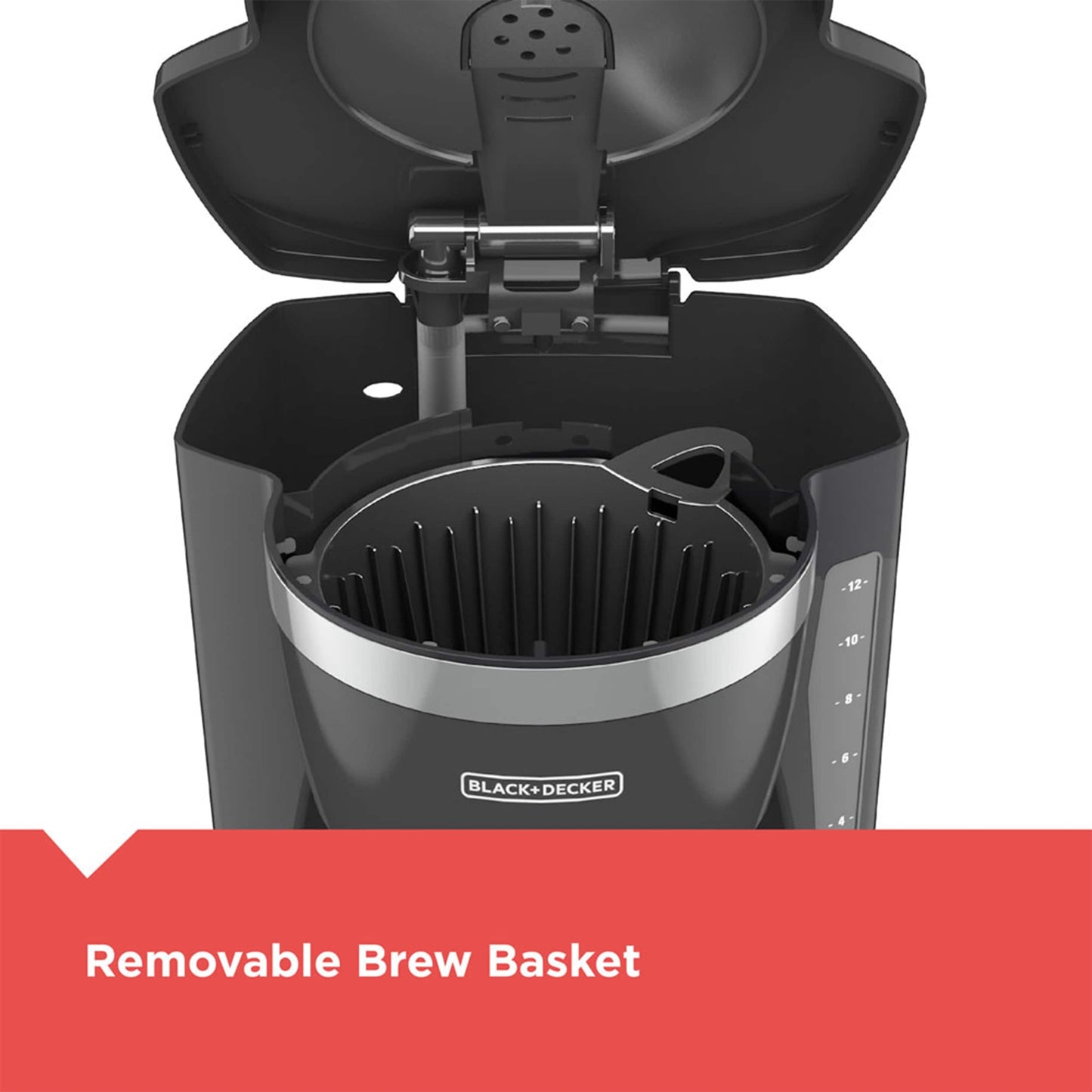 Black and Decker 12 Cup Programmable Coffee Maker in Gray