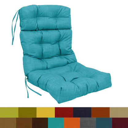 Multi-section Tufted Outdoor Seat/Back Chair Cushion (Multiple Sizes)
