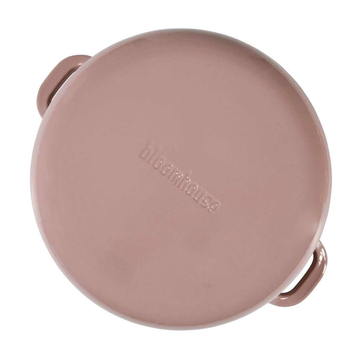 Bloomhouse 7 Qt Cast Iron Dutch Oven W/ Embossed Lid, European Glossy Enamel, & Walnut Wood Trivet