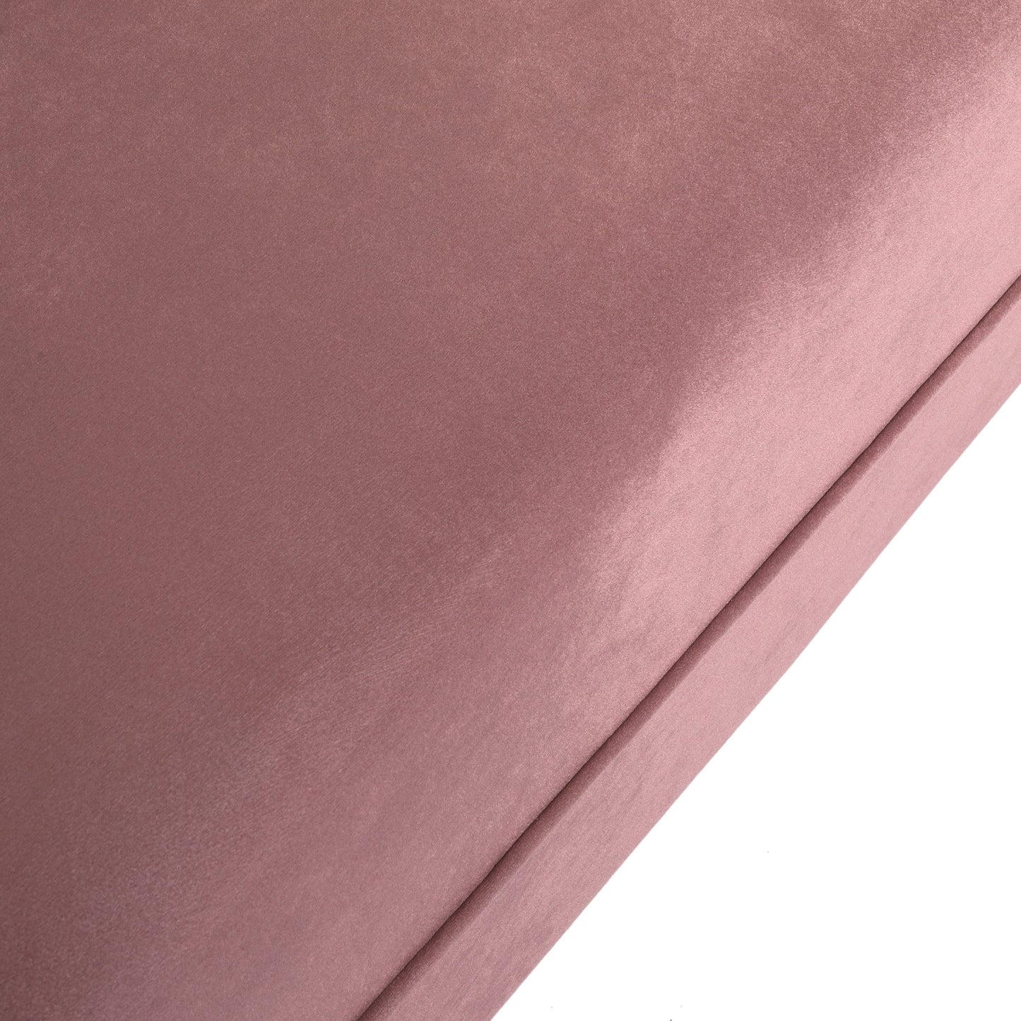 Blush 83.25 Velvet Channel Tufted 3-Seater Sofa with Birch Legs