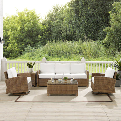 Crosley Bradenton 5Pc Swivel Rocker And Sofa Set
