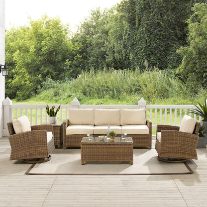 Crosley Bradenton 5Pc Swivel Rocker And Sofa Set