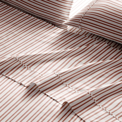 Brielle Home Cotton Percale Printed Bedsheet Set