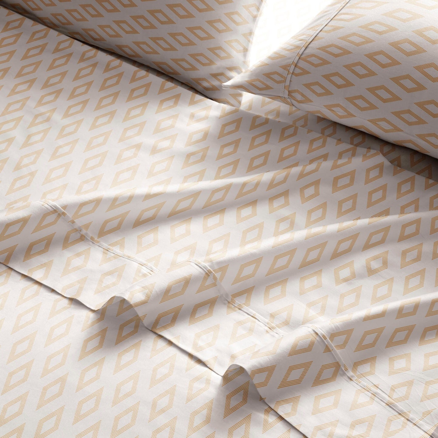 Brielle Home Cotton Percale Printed Bedsheet Set