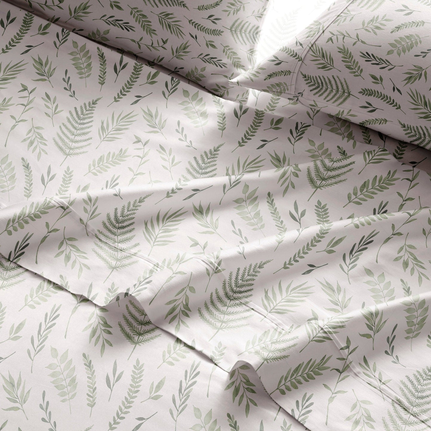 Brielle Home Cotton Percale Printed Bedsheet Set