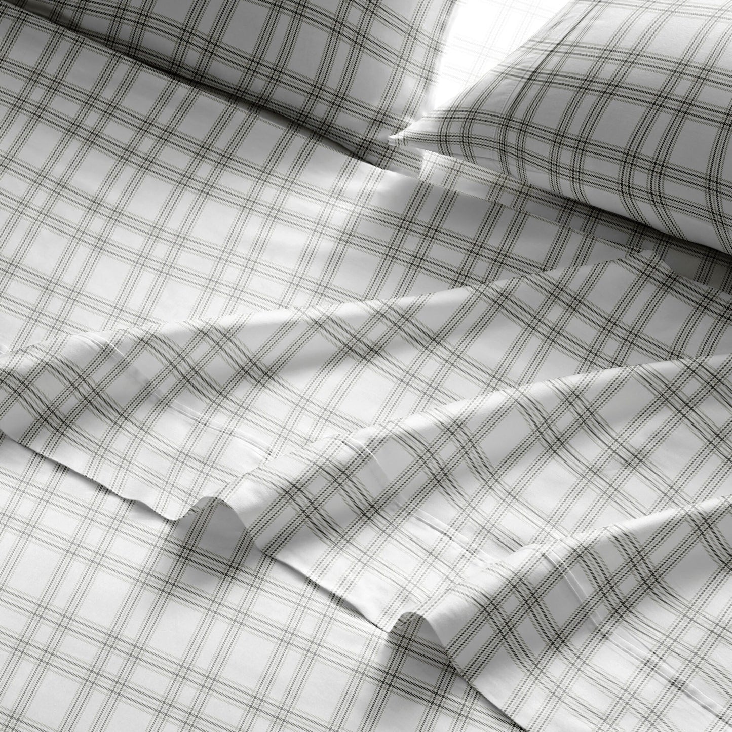 Brielle Home Cotton Percale Printed Bedsheet Set