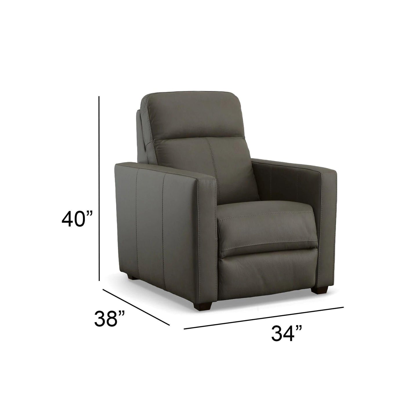 Broadway Premium Leather Power Recliner with Power Headrest by Flexsteel