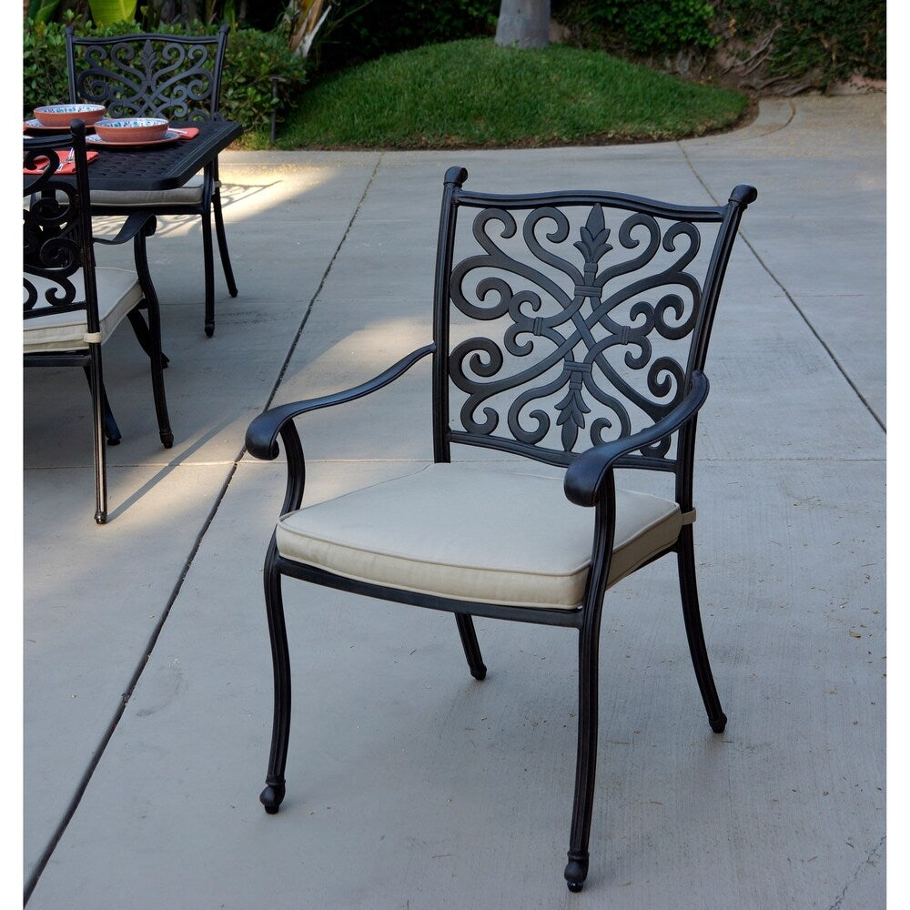9-Piece Patio Dining Set with Cushions and 64'' Square Dining Table