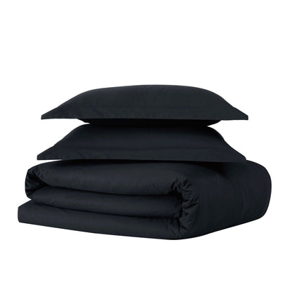 Brooklyn Loom Tight-Weave Cotton Percale Duvet Set