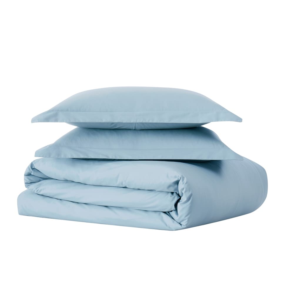 Brooklyn Loom Tight-Weave Cotton Percale Duvet Set