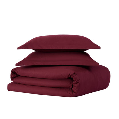 Brooklyn Loom Tight-Weave Cotton Percale Duvet Set