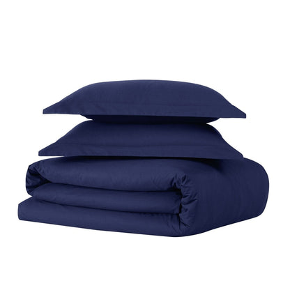 Brooklyn Loom Tight-Weave Cotton Percale Duvet Set