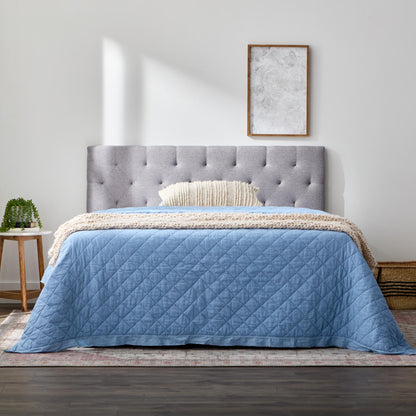Brookside Kaylee Adjustable Square & Diamond Tufted Upholstered Headboard