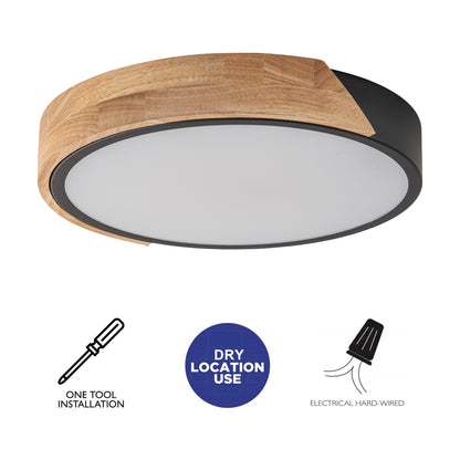 C Cattleya 5CCT Integrated LED Flush Mount Ceiling Light