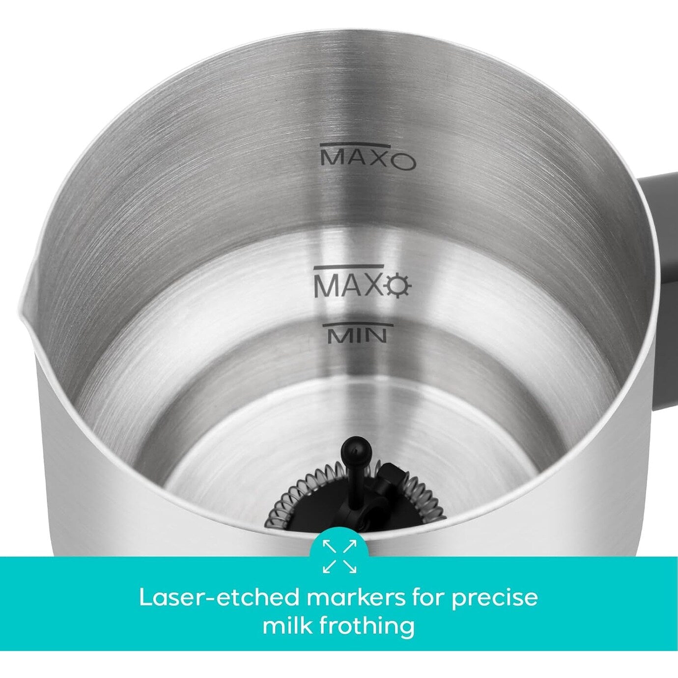CASABREWS ARTIST Electric Milk Frother 4-in-1 for Hot & Cold - N/A