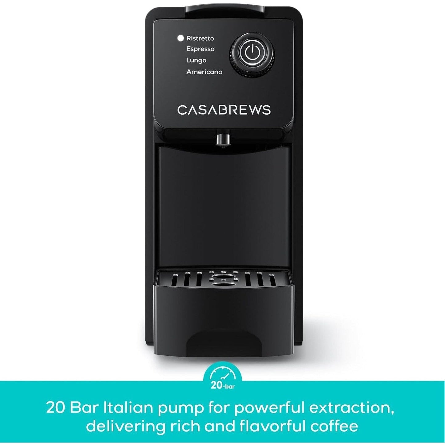 CASABREWS CM7036E 20 Bar Espresso Machine for Nespresso Original Pods
