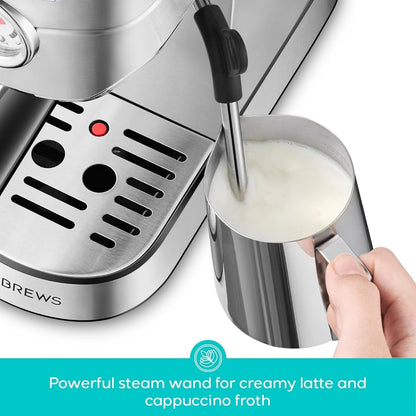 CASABREWS CM5418 Espresso Machine 20 Bar with Milk Frothing Steam Wand