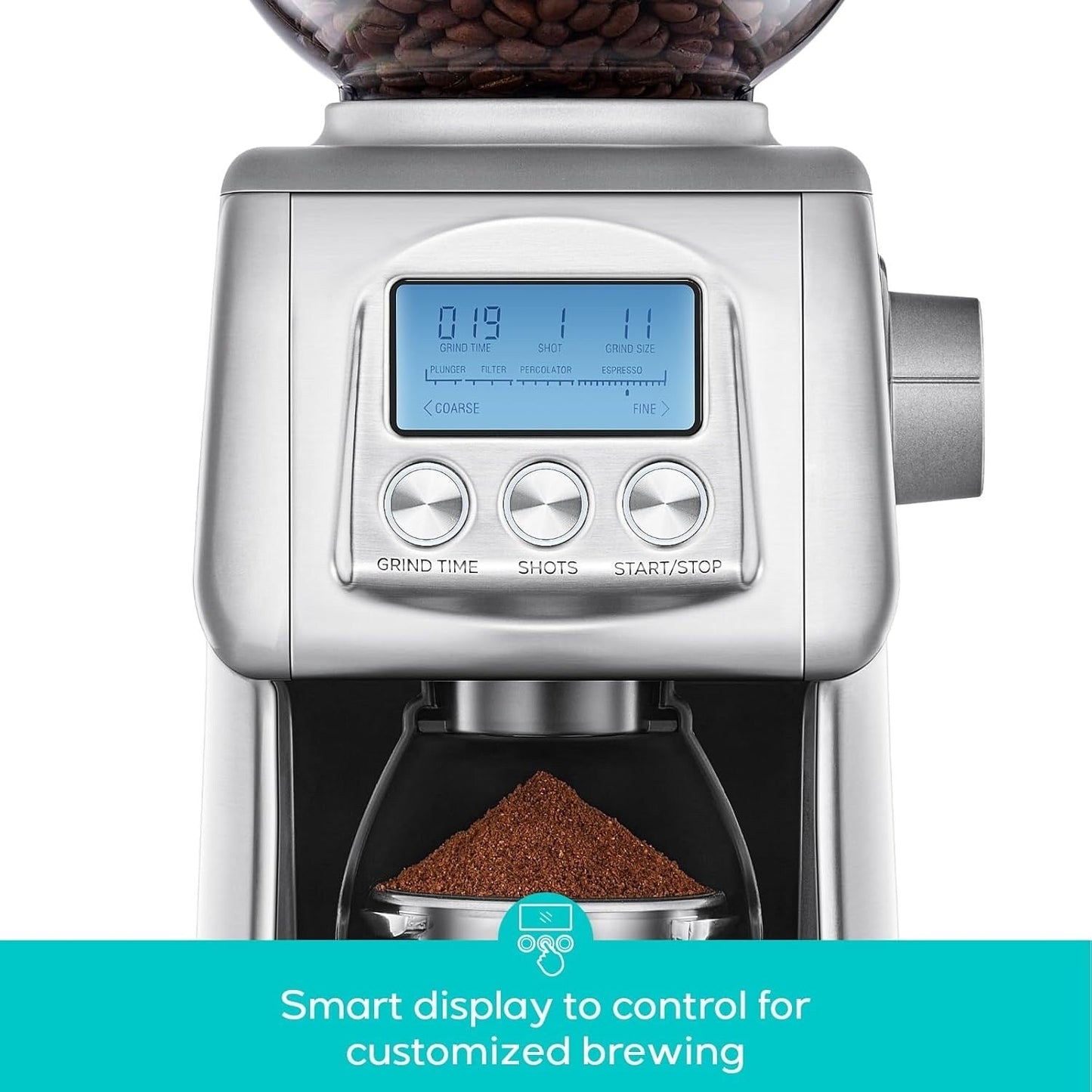 CASABREWS Tornado Electric Coffee Grinder Conical Burr Silver - N/A