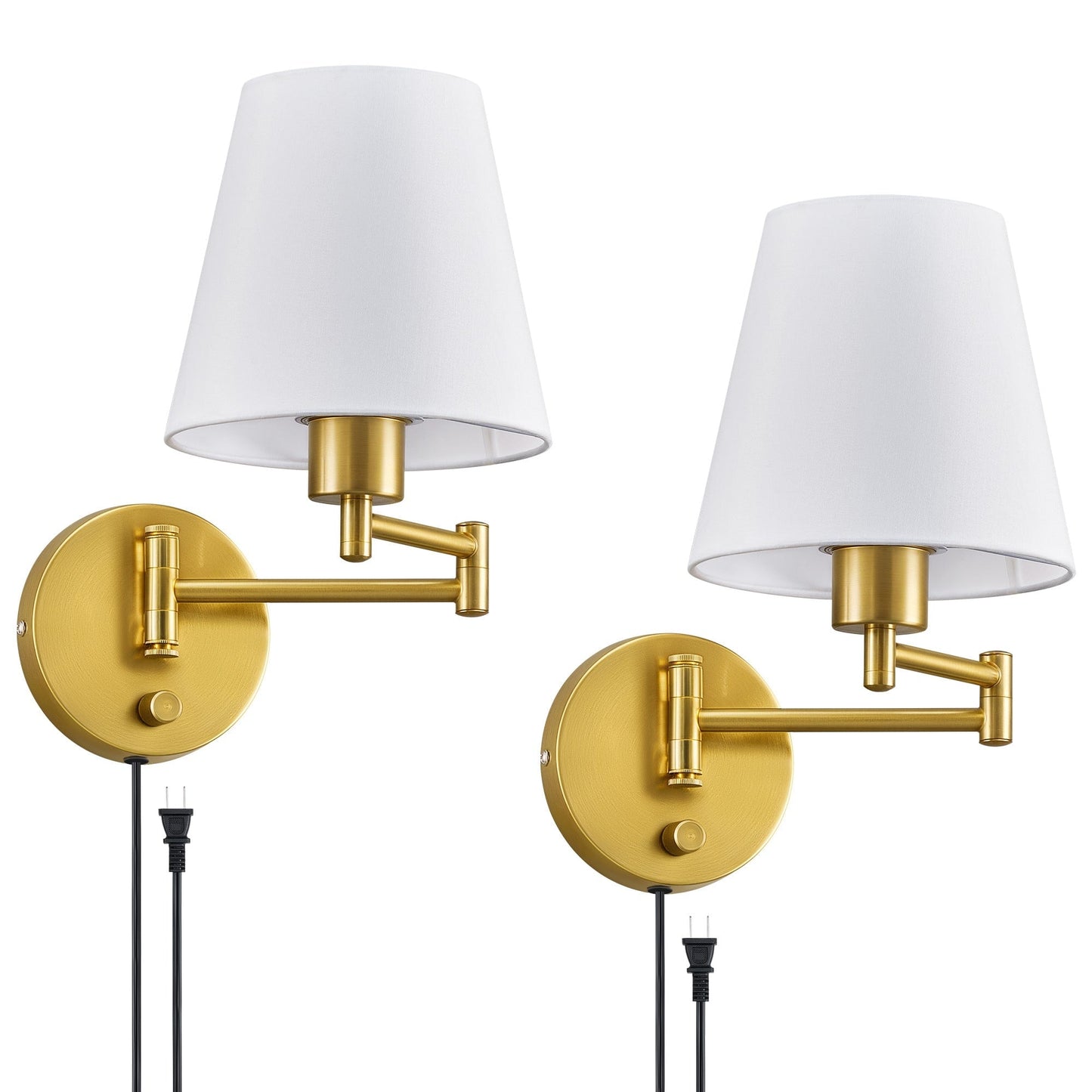 CO-Z Plug-in Swing Arm Wall Mount Sconce