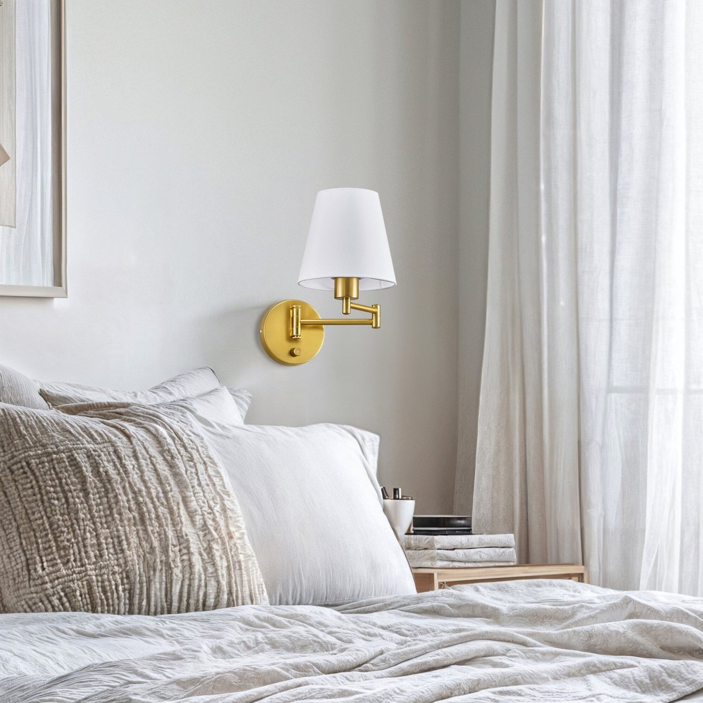 CO-Z Plug-in Swing Arm Wall Mount Sconce