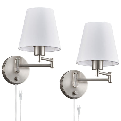 CO-Z Plug-in Swing Arm Wall Mount Sconce