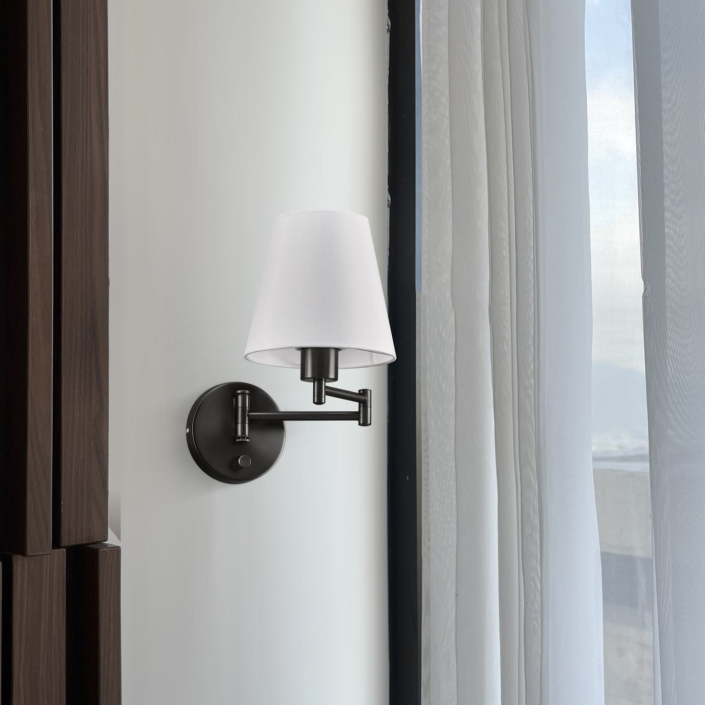CO-Z Plug-in Swing Arm Wall Mount Sconce