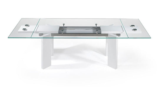 Table à manger extensible blanche Uranio (1 seule pièce)