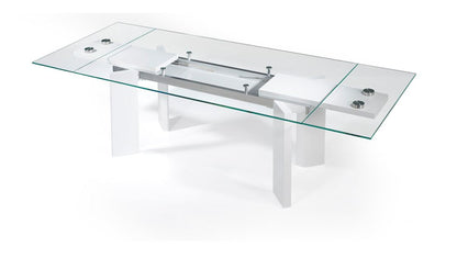 Table à manger extensible blanche Uranio (1 seule pièce)