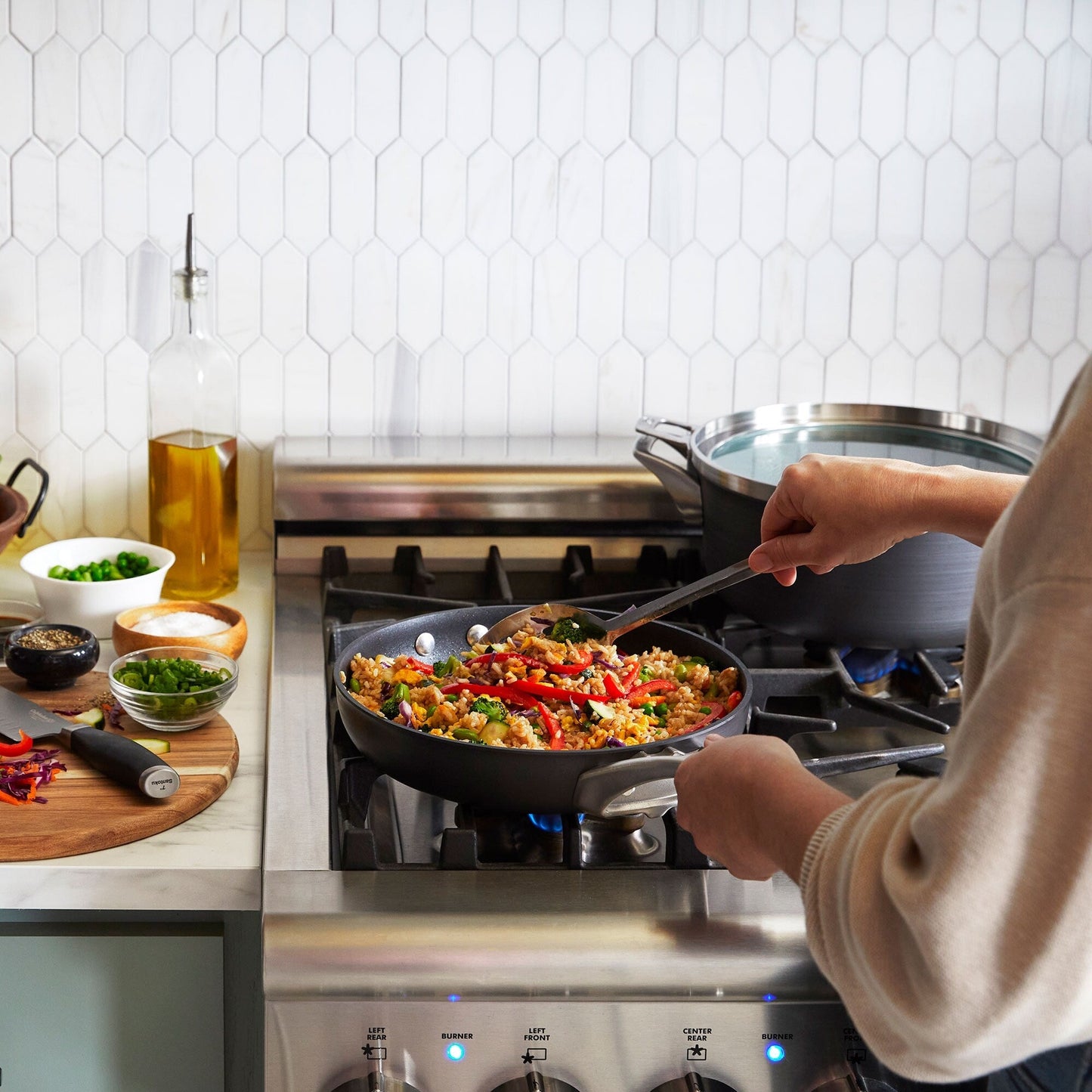 Calphalon Premier Space-Saving Hard-Anodized Nonstick 8-Quart Multi-Pot & Lid