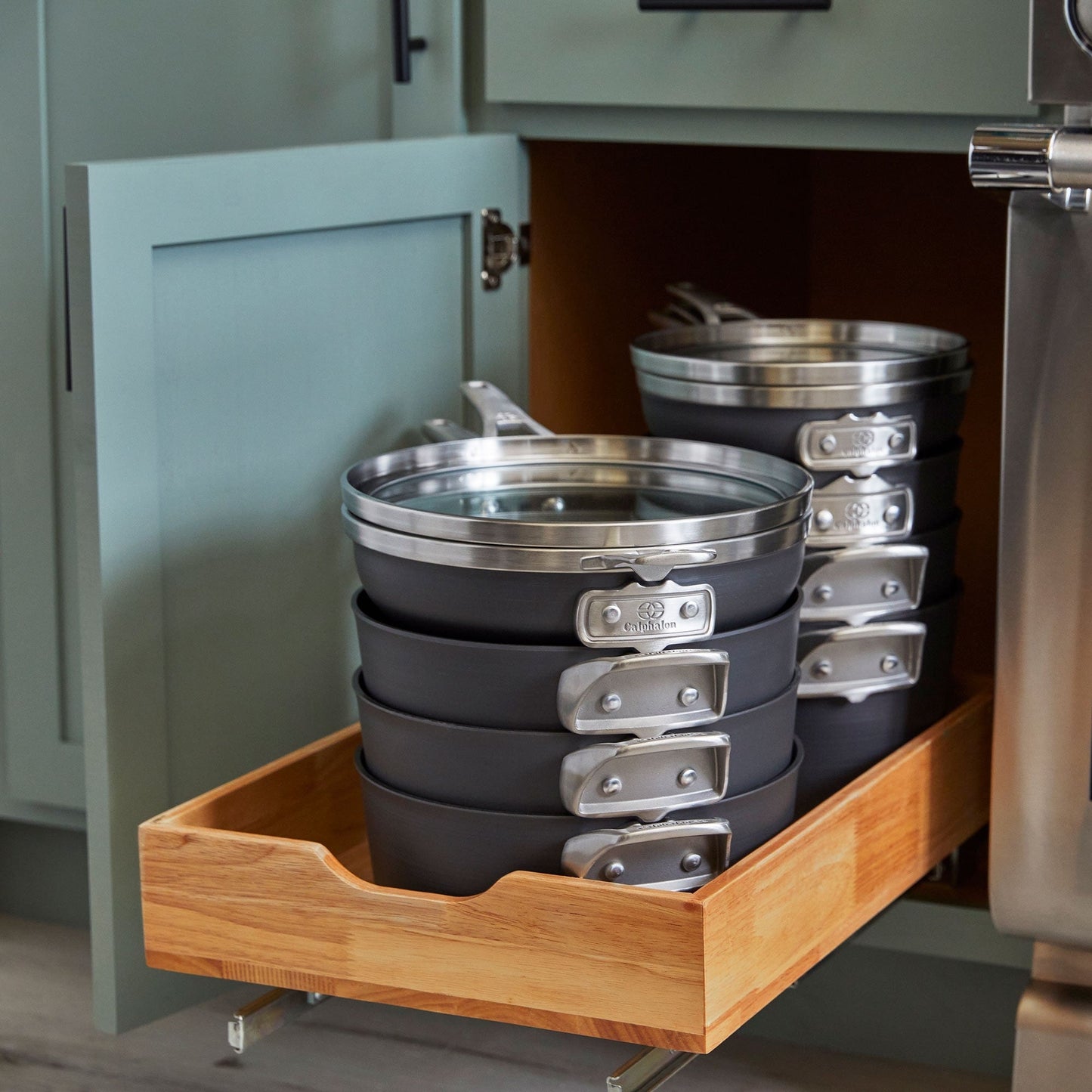 Calphalon Premier Space-Saving Hard-Anodized Nonstick 8-Quart Multi-Pot & Lid