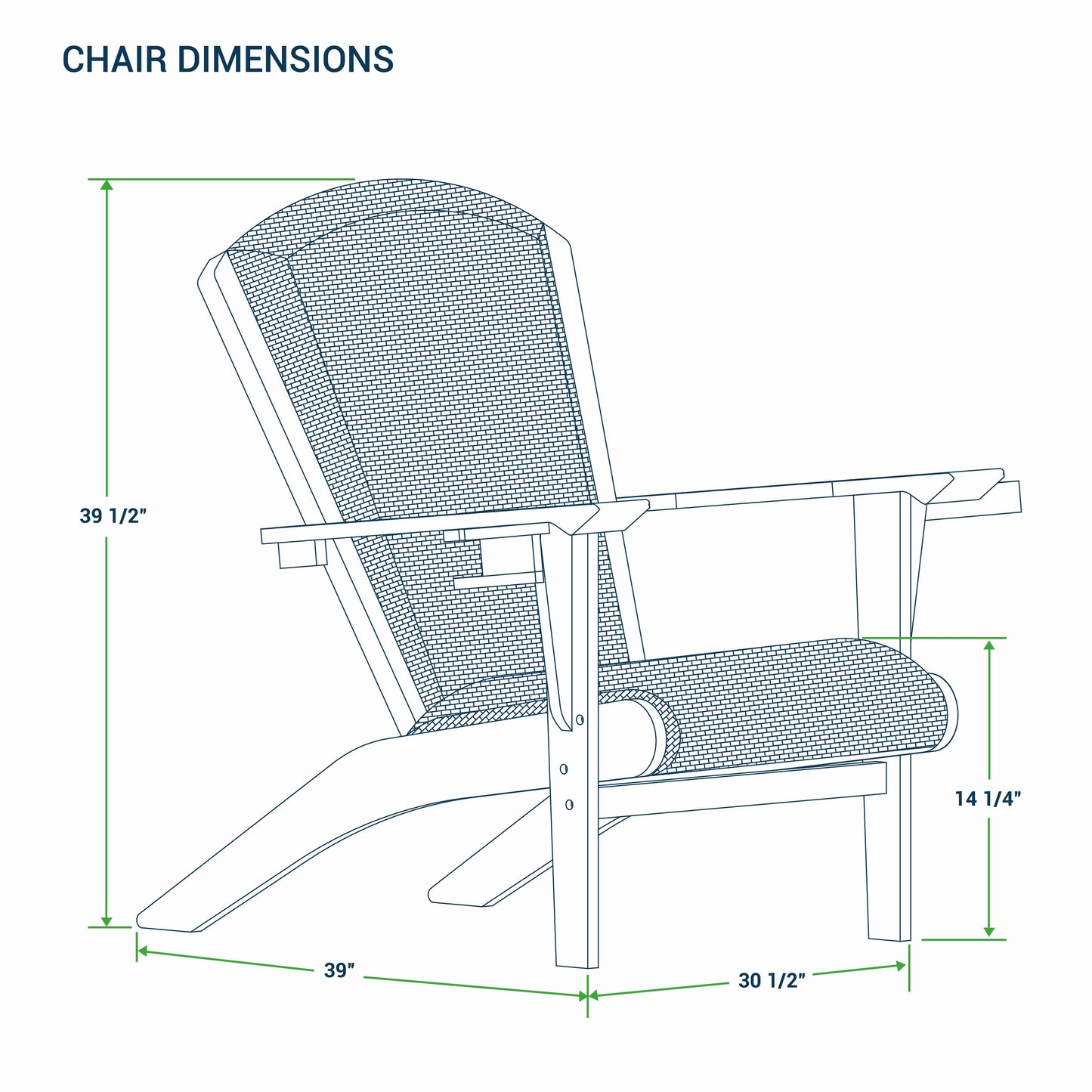 Cambridge Casual Auburn Set of 4 Upholstered Teak Outdoor Adirondack Chair Set